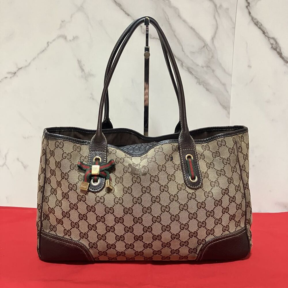 GUCCI Princy GG canvas shoulder bag tote handbag